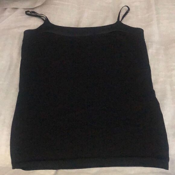 Banana Republic black cami sz S with satin trim - Picture 1 of 4